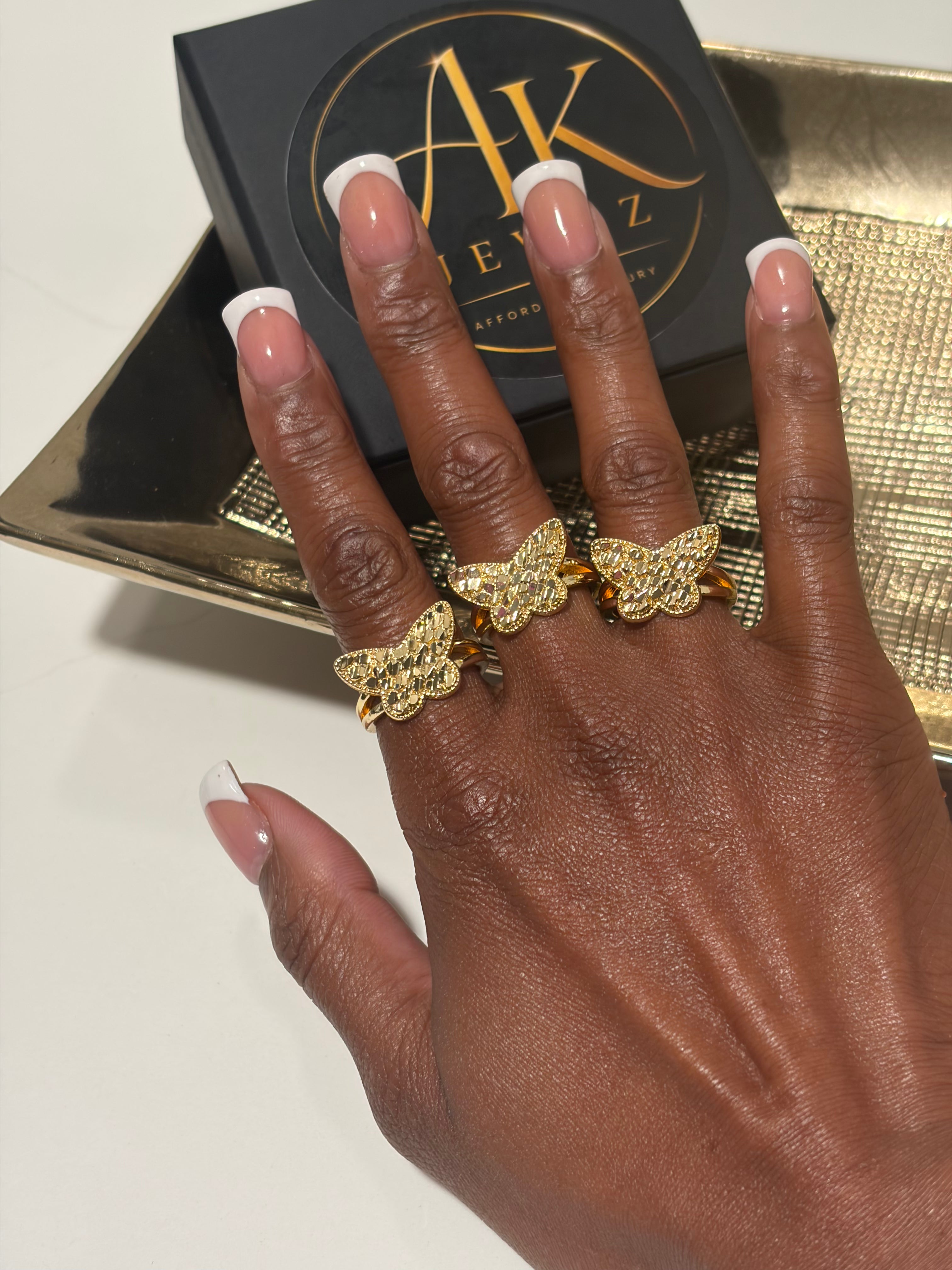 Golden Flutter Ring
