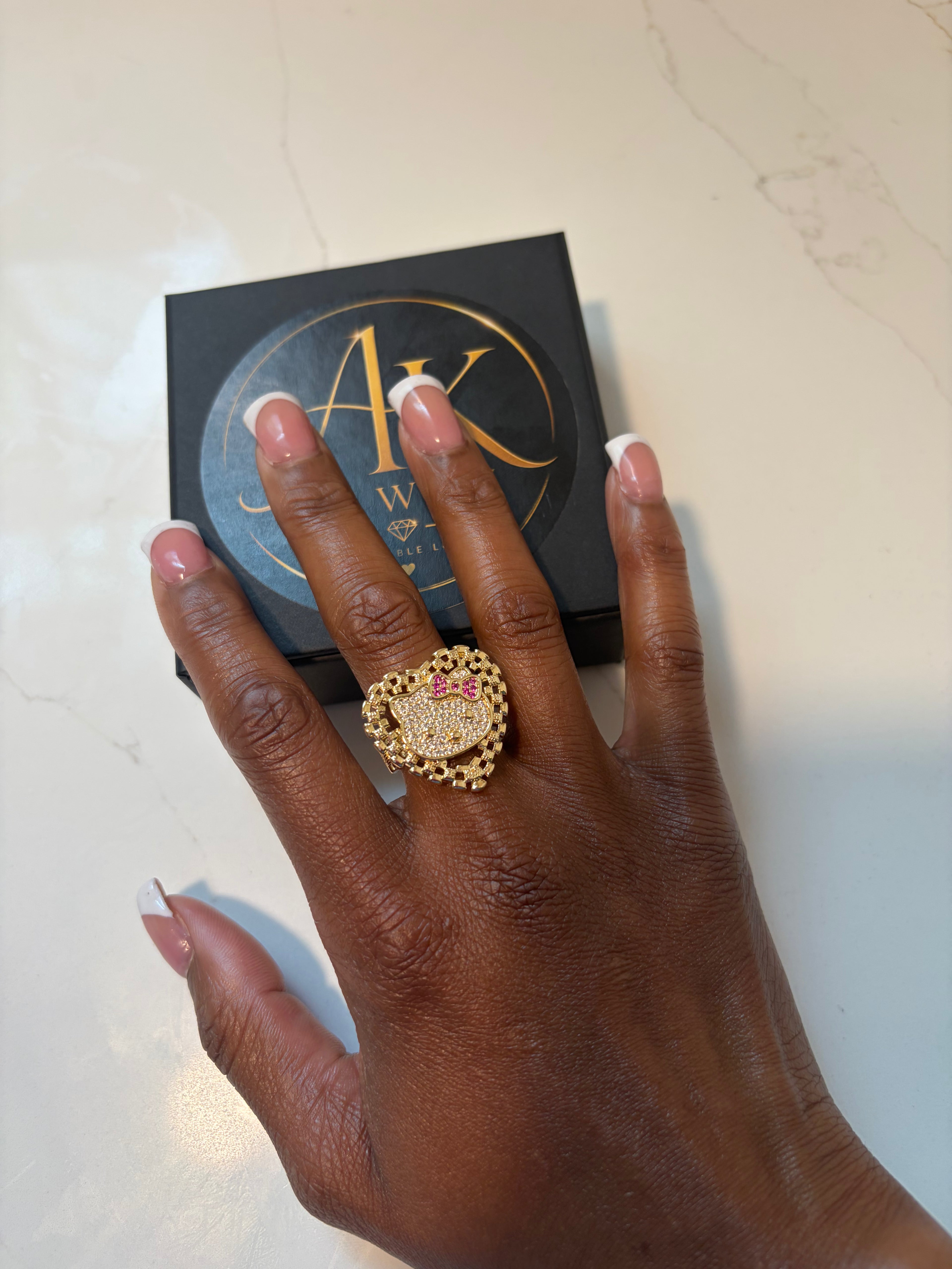 Pink Luxe Hello Kitty Ring